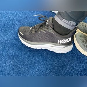 Black and white Hokas, size 8.
